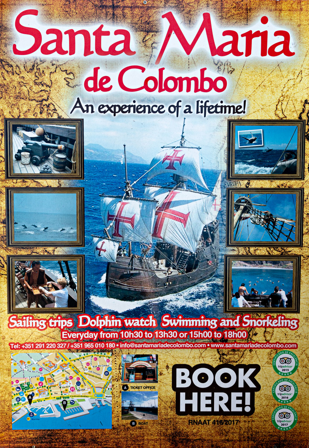 Whalewatching Segeltörn mit dem Nachbau der Santa Maria