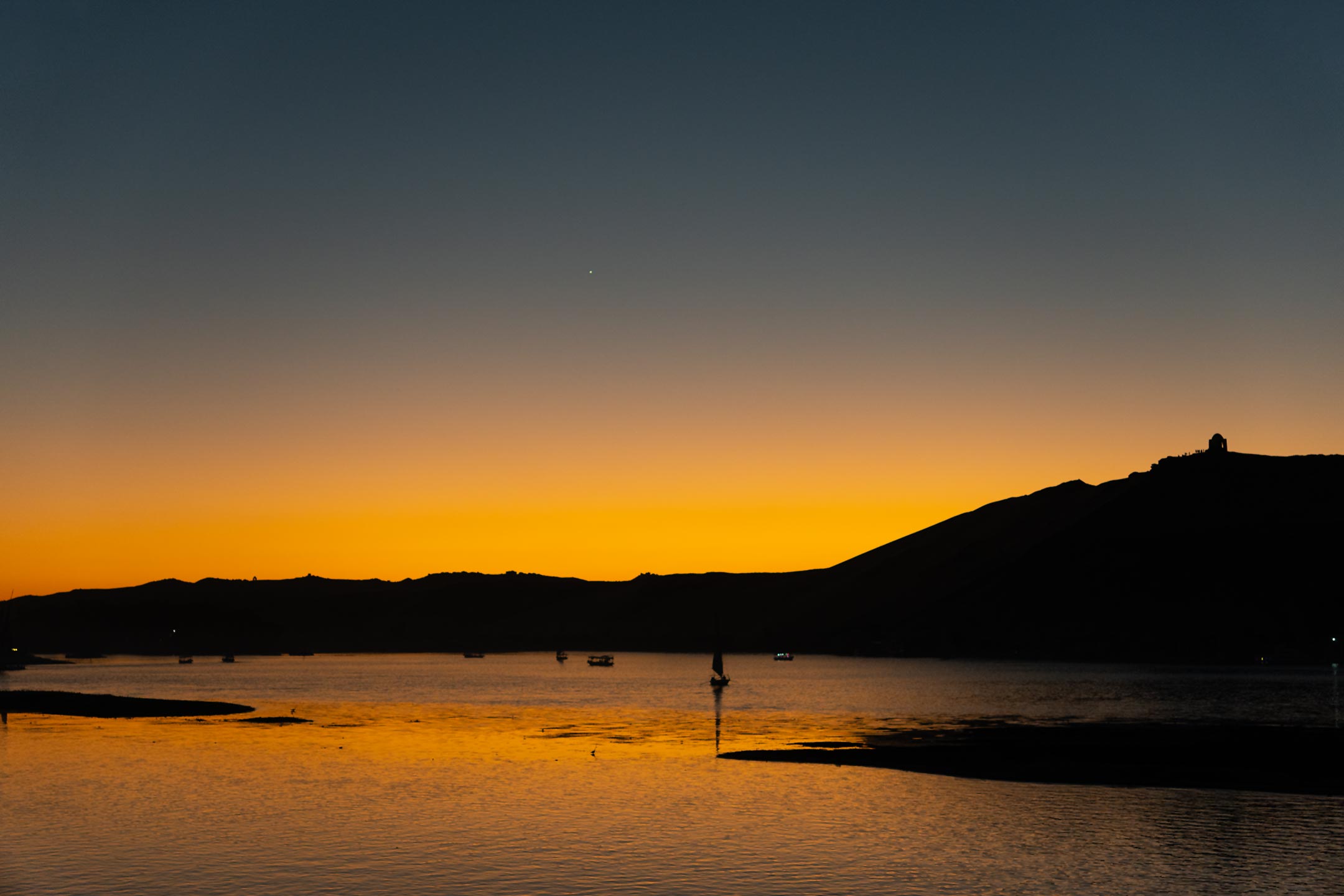 Sonnenuntergang in Assuan