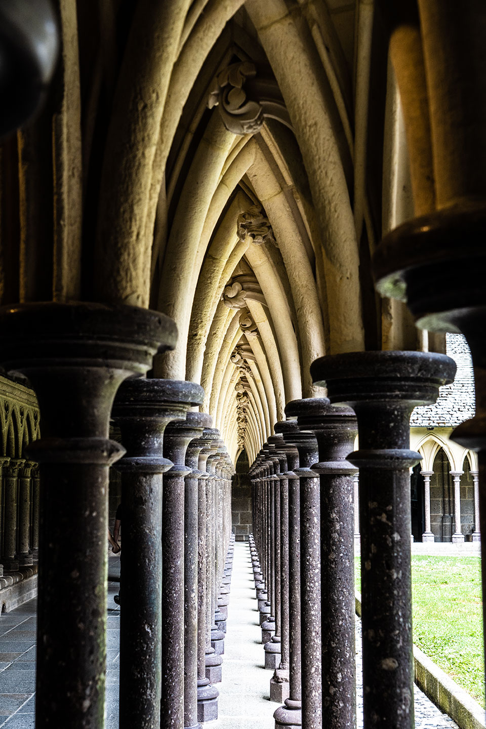 Cloître de l'abbaye du Mont-Saint-Michel