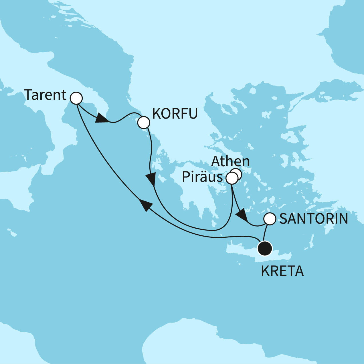 Griechenland August 2025 - Mit "Mein Schiff 5"