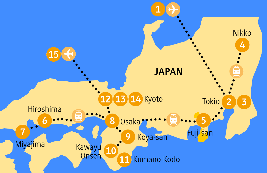 Chamäleon Kyoto - Reiseroute - November 2025